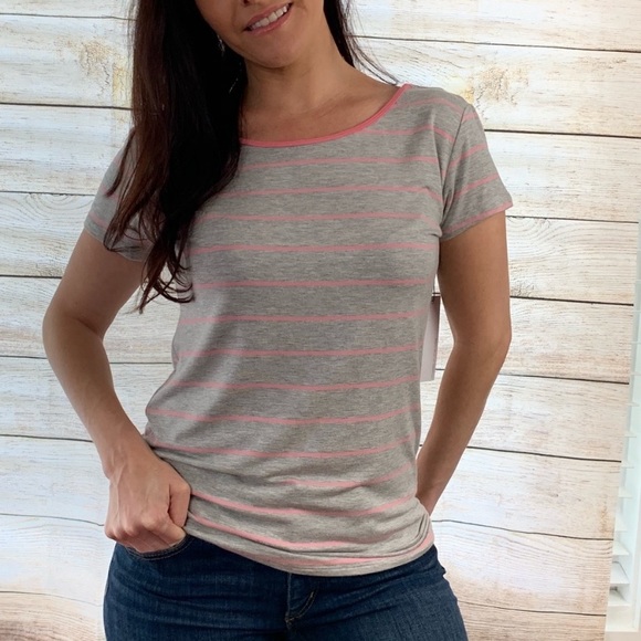 Stitch Fix Loveappella Dahalia Cross Back Tee - Picture 2 of 6